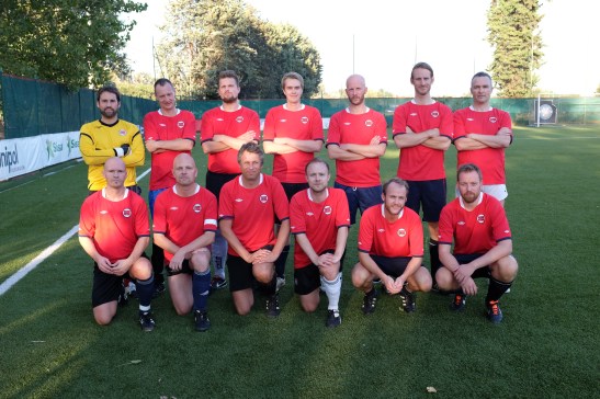 Lagbilde før kampen mot Italia 2013.