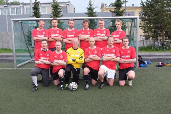 Forfatterlandslaget 2014. Foto: Forfatterlandslaget.